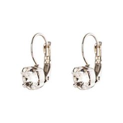 Kolczyki damskie: Posrebrzane kolczyki z kryształkami Swarovski