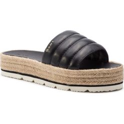 Espadryle GANT - Cape Coral 18561377 Black G00. Czarne espadryle damskie GANT, ze skóry. W wyprzedaży za 299,00 zł.
