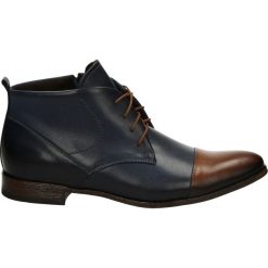 Botki męskie - 558AGUE BR-BL. Czarne bez kategorii Venezia, z gumy. Za 219,00 zł.