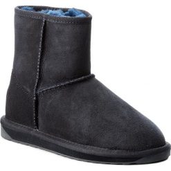 Buty EMU AUSTRALIA - Stinger Mini W10003 Midnight/Minuit. Niebieskie kozaki damskie EMU Australia, ze skóry, bez obcasa, bez zapięcia. W wyprzedaży za 379,00 zł.