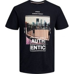 Jack&Jones Joromega Winter Tee Koszulka męska Crew Neck Total Eclipse Reg Mel (rozmiar M). Koszulki męskie Jack&Jones, m, bez wzorów, bez kołnierzyka, bez rękawów. W wyprzedaży za 45,00 zł.