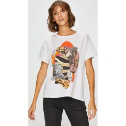 Medicine - Top by Barrakuz Collages, Street Art. Szare topy damskie MEDICINE, l, z nadrukiem, z bawełny, z okrągłym kołnierzem. Za 59,90 zł.