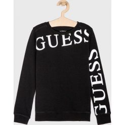 Guess Jeans - Bluza dziecięca 118-175 cm. Czerwone bluzy chłopięce Guess Jeans, z nadrukiem, z bawełny, bez rękawów, bez kaptura. Za 179,90 zł.