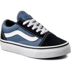 Tenisówki VANS - Old Skool VN000W9TNWD Navy/True White. Niebieskie trampki chłopięce Vans, bez wzorów, ze skóry, na sznurówki. W wyprzedaży za 179,00 zł.