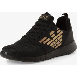 EA7 Emporio Armani - Tenisówki męskie, czarny. Czarne trampki męskie EA7 Emporio Armani, bez wzorów, eleganckie, bez zapięcia. Za 699,95 zł.