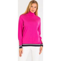 GOLF elisabetta franchi. Czerwone swetry damskie Elisabetta Franchi, z aplikacjami, z wełny, bez rękawów, bez kaptura. Za 609,50 zł.