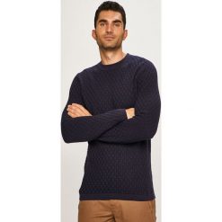 Selected - Sweter. Szare swetry męskie Selected, s, bez wzorów, z bawełny, z okrągłym kołnierzem, bez kaptura. W wyprzedaży za 179,90 zł.