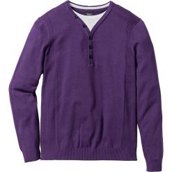 Swetry klasyczne męskie: Sweter 2 w 1 Regular Fit bonprix jagodowy