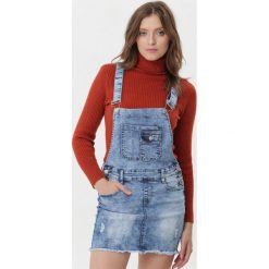 Niebieska Spódnica Glamor. Niebieskie spódniczki damskie Born2be, xl, z aplikacjami, z denimu, mini. Za 89,99 zł.