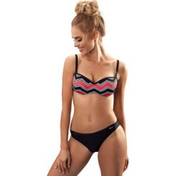 : Bikini w kolorze czarno-biało-czerwonym