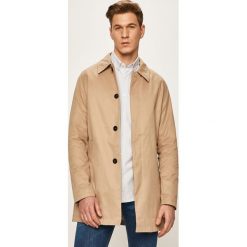 Premium by Jack&Jones - Płaszcz. Niebieskie płaszcze męskie Premium by Jack&Jones, s, bez wzorów, z bawełny, bez kaptura. W wyprzedaży za 329,90 zł.