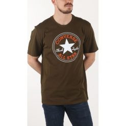 Converse Koszulka Zielony Brązowy. Pomarańczowe podkoszulki męskie Converse, s, z nadrukiem, z bawełny, z krótkim rękawem. Za 102,95 zł.