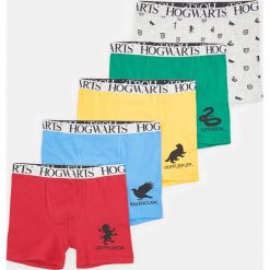 Bawełniane bokserki Harry Potter 5 pack - Jasny szary. Szare bokserki męskie Reserved, bez wzorów, z bawełny. Za 59,99 zł.