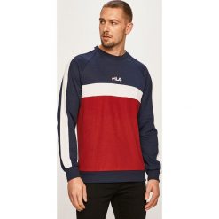Fila - Bluza. Szare bluzy męskie Fila, s, z aplikacjami, z bawełny, z okrągłym kołnierzem, bez rękawów, bez kaptura. W wyprzedaży za 239,90 zł.