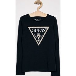Guess Jeans - Bluzka dziecięca 118-175 cm. Czerwone bluzki dziewczęce Guess Jeans, z nadrukiem, z bawełny, z okrągłym kołnierzem, bez rękawów, bez kaptura. Za 89,90 zł.