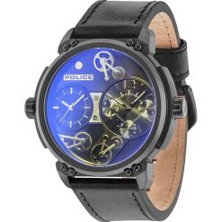 Zegarki męskie: Zegarek kwarcowy „Steampunk” w kolorze czarno-niebieskim