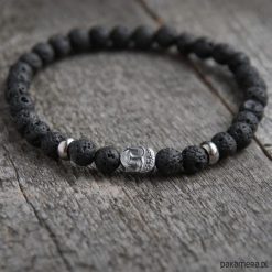 Bransoletki męskie: męska bransoletka :: buddha & BLACK LAVA III