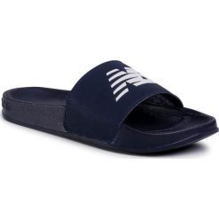 Klapki NEW BALANCE - SMF200N1 Granatowy. Niebieskie klapki męskie New Balance, bez wzorów, ze skóry ekologicznej. Za 129,00 zł.