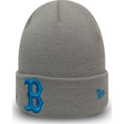 New Era - Czapka. Szare czapki damskie New Era, bez wzorów, z dzianiny. W wyprzedaży za 89,90 zł.