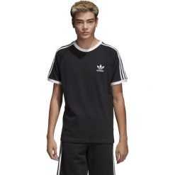 MĘSKA KOSZULKA ORIGINALS 3-STRIPES (M). Koszulki męskie Adidas, m, w paski, z bawełny, sportowe, z kontrastowym kołnierzykiem, bez rękawów. Za 129,99 zł.