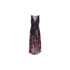 Sukienki długie Desigual MAGDA. Czarne sukienki damskie Desigual, m, bez wzorów, bez kołnierzyka, bez rękawów, długie. Za 279,20 zł.