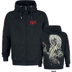 Iron Maiden EMP Signature Collection Bluza z kapturem rozpinana czarny. Czarne bejsbolówki męskie Iron Maiden, m, z aplikacjami, z materiału, z kapturem. Za 194,90 zł.