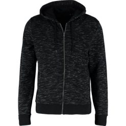 Bluzy męskie: Brave Soul TERRITORY Bluza rozpinana jet black/ecru