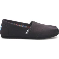 TOMS Slip On Buty Czarny. Czarne trampki i tenisówki damskie Toms, bez wzorów, z materiału, bez zapięcia. Za 257,95 zł.