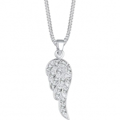 Srebrny naszyjnik z kryształkami Swarovski - dł. 45 cm. Żółte naszyjniki damskie marki METROPOLITAN, pozłacane. W wyprzedaży za 90,95 zł.