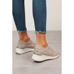 Złote sneakersy filippo buty sportowe skórzane sznurowane dp736/20go. Żółte buty sportowe damskie FILIPPO, bez wzorów, ze skóry, sportowe. Za 138,99 zł.