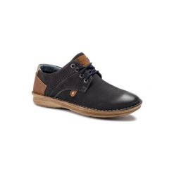LASOCKI FOR MEN MI229-17150. Niebieskie półbuty męskie Lasocki For Men, bez wzorów, ze skóry, bez zapięcia. Za 179,99 zł.