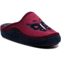 Kapcie MANITU - 330165 Bordeaux 41. Czerwone klapki damskie Manitu, bez wzorów, z tworzywa sztucznego, bez obcasa. Za 139,00 zł.