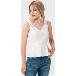 Vero Moda Helen Milo Top Biały. Białe podkoszulki damskie Vero Moda, s, bez wzorów, z wiskozy, bez rękawów. Za 95,95 zł.