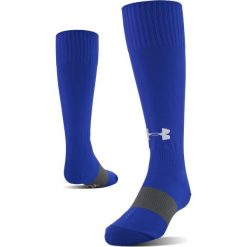 Under Armour Soccer Solid Skarpetki Niebieski. Niebieskie skarpetki męskie z elastanu. Za 51,95 zł.