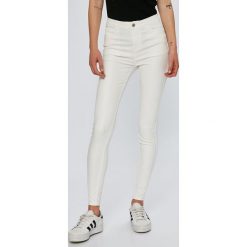 Answear - Jeansy. Białe jeansy damskie rurki marki ANSWEAR, l, z bawełny. Za 119,90 zł.