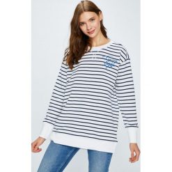 Tommy Hilfiger - Bluza. Białe bluzy damskie TOMMY HILFIGER, s, z nadrukiem, z bawełny, bez rękawów, bez kaptura. W wyprzedaży za 269,90 zł.