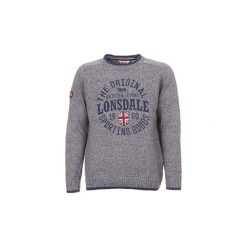 Swetry Lonsdale BORDEN. Szare swetry męskie marki Lonsdale, xl, bez wzorów, bez kołnierzyka, bez kaptura. Za 207,20 zł.