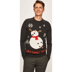 Blend - Sweter. Czarne swetry męskie Blend, s, bez wzorów, z dzianiny, z okrągłym kołnierzem, bez kaptura. Za 129,90 zł.