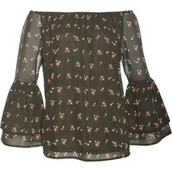 Tunika z nadrukiem bonprix oliwkowy z nadrukiem. Zielone tuniki damskie z nadrukiem bonprix. Za 49,99 zł.