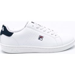 Fila - Buty Crosscourt 2 F Low. Białe sneakersy męskie Fila, ze skóry, na sznurówki. W wyprzedaży za 169,90 zł.