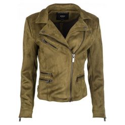 Only Damska Kurtka Luna Faux Suede Bond Ed Bike R Otw. Beech (Rozmiar 36). Brązowe kurtki damskie marki ONLY. W wyprzedaży za 200,00 zł.