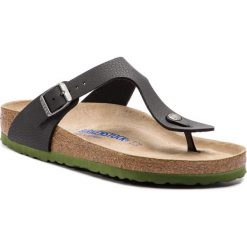 Japonki BIRKENSTOCK - Gizeh Bs 1009962 Desert Soil Black. Czarne klapki męskie Birkenstock, bez wzorów, ze skóry ekologicznej. Za 309,00 zł.