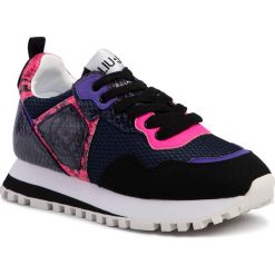 Sneakersy LIU JO - Wonder Running 6 BXX061 TX104 Blue 00009. Czarne półbuty damskie Liu Jo, bez wzorów, ze skóry ekologicznej, bez obcasa, na płaskiej podeszwie, bez zapięcia. Za 519,00 zł.