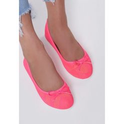 Fuksjowe Neonowe Balerinki Coww. Baleriny damskie Renee, bez wzorów, bez obcasa. Za 29,99 zł.