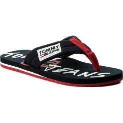Klapki męskie: Japonki TOMMY JEANS - Tj Graphic Print Beach Sandal EM0EM00048 Midnight 403