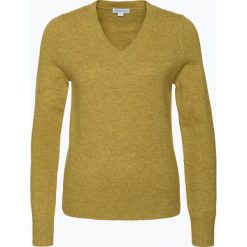 Swetry klasyczne damskie: brookshire – Sweter damski, żółty