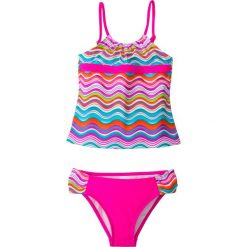 Tankini dziewczęce (2 części) bonprix różowy z nadrukiem. Różowe stroje kąpielowe dziewczęce bonprix, z nadrukiem. Za 49,99 zł.