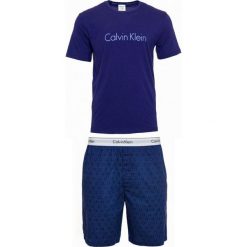 Calvin Klein męska piżama S/S SHORT SET L niebieski. Niebieskie piżamy męskie Calvin Klein, s, bez wzorów, bez rękawów. Za 289,00 zł.