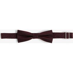Finshley & Harding London - Muszka męska z jedwabiu, czerwony. Czerwone muszki męskie Finshley & Harding London, w paski, z jedwabiu, eleganckie. Za 99,95 zł.