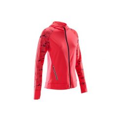 Bluza do biegania RUN WARM HOOD damska. Czerwone bluzy z kieszeniami damskie KALENJI. Za 99,99 zł.